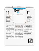 HP Cartucho de tinta de látex cian 881 de 5 litros