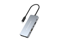 Conceptronic DONN22G laptop-dockingstation & portreplikator Kabelgebunden USB 3.2 Gen 2 (3.1 Gen 2) Type-C Grau