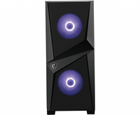 MSI MAG Forge 100M Midi Tower Noir, Transparent