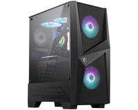 MSI MAG FORGE 100R Computer-Gehäuse Midi Tower Schwarz, Transparent - 306-7G03R21-809