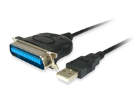 Equip USB auf Parallel adapter kable, schwarz - 133383