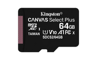 MICRO SD KINGSTON 64GB CLASS10 CANVAS SELECT PLUS SDCS2/64GB