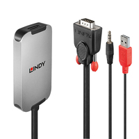 Lindy 38296 Videokabel-Adapter Schwarz, Weiß