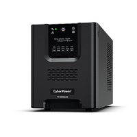 4712364143809 - CyberPower PR1000ELCD Line-Interactive USV 1000VA 900W Tower Reine Sinsuwelle AVR LCD Ausgang (8) IEC RJ45 Lan Protection RS232 USB (HID) EPO Expansion Port für opt Netzwerkkomunikation