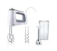 Braun HM 5107 WH Handmixer 750 W Grau, Weiß