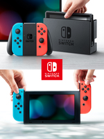Nintendo Switch console de jeux portables 15,8 cm (6.2&quot;) 32 Go Écran tactile Wifi Bleu, Gris, Rouge