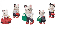 Sylvanian Families La valisette de mode et grande sœur chat bicolore