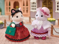 Sylvanian Families La valisette de mode et grande sœur chat bicolore