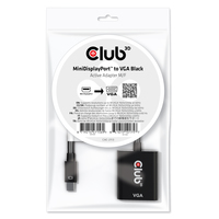 CLUB3D MiniDisplayPort™ to VGA Black Active Adapter M/F - CAC-2113