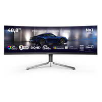AOC AOC Porsche PD49 Computerbildschirm 124,5 cm (49") 5120 x 1440 Pixel DQHD QD-OLED Schwarz, Silber https://images.icecat.biz/img/gallery_lows/78d6fdc8502e5a50347a7f97b210827a46b46313.jpg