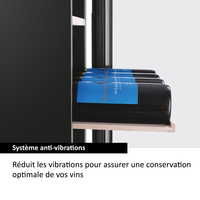 Haier Wine cellar WS105GA Refroidisseur de vin compresseur Autoportante Noir 105 bouteille(s)