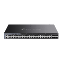TP-Link Omada SG6654XHP dispositivo de redes Gestionado L3 Gigabit Ethernet (10/100/1000) Energía sobre Ethernet (PoE) 1U Negro