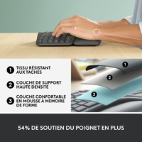 Logitech Ergo K860 clavier RF sans fil + Bluetooth Français Graphite