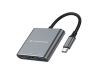 Conceptronic DONN18G 3-in-1 USB 3.2 Gen 1 Dockingstation, HDMI, USB PD - DONN18G