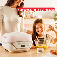 Tefal Cake Factory Infinity KD850110 Appareil intelligent à gâteau + moules + pots à yahourt