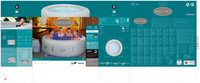 Bestway Lay-Z-Spa 77&quot; x 26&quot;/1.96m x 66cm Paris AirJet