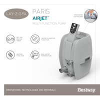 Bestway Lay-Z-Spa 77&quot; x 26&quot;/1.96m x 66cm Paris AirJet