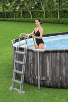 Bestway Power Steel 20&amp;quot; x 12&amp;quot; x 48&quot;/6.10m x 3.66m x 1.22m Oval Pool Set