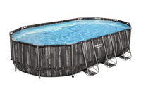 Bestway Power Steel 20&amp;quot; x 12&amp;quot; x 48&quot;/6.10m x 3.66m x 1.22m Oval Pool Set