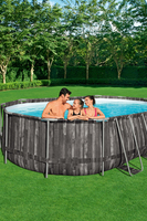 Bestway Power Steel 20&amp;quot; x 12&amp;quot; x 48&quot;/6.10m x 3.66m x 1.22m Oval Pool Set