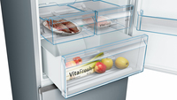 Bosch Serie 4 KGN49XLEA réfrigérateur-congélateur Autoportante 438 L E Acier inoxydable