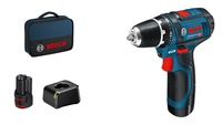 Bosch Akku-Bohrschrauber 12 V Li-Ion 1300 tr/min Noir, Bleu, Rouge