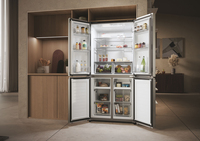 Haier Cube 83 Serie 3 HCR3818ENMM frigo américain Autoportante 467 L E Acier inoxydable