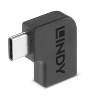 4002888418942 - - USB-Adapter - 24 pin USB-C (W) zu 24 pin USB-C (M) gewinkelt - USB 32 Gen 2 - Schwarz