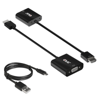 CLUB3D CAC-1302 Videokabel-Adapter 0,5 m HDMI Typ A (Standard) VGA - CAC-1302