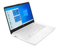 HP 14s-fq0107nf 3250U Ordinateur portable 35,6 cm (14&quot;) HD AMD Ryzen™ 3 4 Go DDR4-SDRAM 256 Go SSD Wi-Fi 5 (802.11ac) Windows 10 Home Blanc