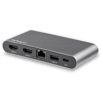 Startech.COM Mini USB C Dock - 4K Dual Monitor Hdmi Multiport Adapter - PD 3 YR