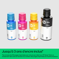 HP Smart Tank Imprimante Tout-en-un 5105, Couleur, Imprimante pour Maison et Bureau à domicile, Impression, copie, numérisation, Sans fil Réservoir d’imprimante haute capacité Impression depuis un téléphone ou une tablette Numérisation vers PDF