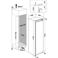 Whirlpool ARG 18481 réfrigérateur-congélateur Intégré (placement) 292 L F Blanc