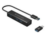 Conceptronic 4-Port-USB 3.0-Hub und OTG-Adapter für USB-C - HUBBIES06B