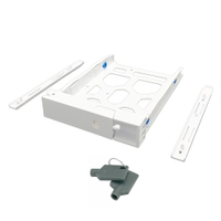 Qnap 3.5" HDD Tray with key lock and two keys, white and plastic, 2.5" and 3.5" screw pack