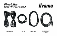 iiyama G-MASTER G2470HSU-B6 écran plat de PC 60,5 cm (23.8&quot;) 1920 x 1080 pixels Full HD LCD Noir