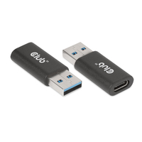 8719214471897 - Club 3D USB 32 Typ-A auf USB 32 Gen1 Typ-C Adapter St B schwarz