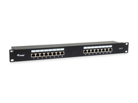 Equip Cat.6 Geschirmtes Patch Panel, Schwarz - 326417