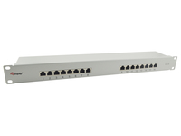 Equip 16-Port Cat.6 Ungeschirmtes Patch Panel, Hellgrau