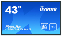 iiyama iiyama LH4342UHS-B3 Signage-Display Digital Beschilderung Flachbildschirm 108 cm (42.5 Zoll) IPS 500 cd/m² 4K Ultra HD Schwarz Eingebauter Prozessor Android 8.0 18/7 https://images.icecat.biz/img/gallery_lows/91955359_3536940473.jpg