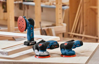 Bosch GEX 18V-125 Professional Ponceuse orbitale aléatoire 10000 tr/min 20000 OPM Noir, Bleu, Gris, Rouge