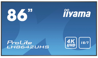 iiyama iiyama LH8642UHS-B3 Signage-Display Digital Beschilderung Flachbildschirm 2,17 m (85.6 Zoll) IPS 500 cd/m² 4K Ultra HD Schwarz Eingebauter Prozessor Android 8.0 18/7 https://images.icecat.biz/img/gallery_lows/92428491_9346898587.jpg