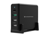 Conceptronic OZUL 4-Port 65W USB-PD Desktop-Ladegerät - OZUL01B