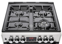 Belling Cookcentre 60 cm Dual Fuel Cuisinière Gaz Noir, Acier inoxydable A
