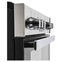 Belling Cookcentre 60 cm Dual Fuel Cuisinière Gaz Noir, Acier inoxydable A