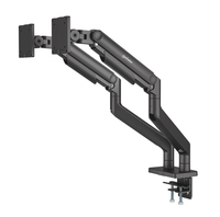 Manhattan 462587 soporte para pantalla plana 114.3 cm (45") Escritorio Negro