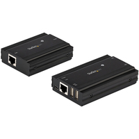 StarTech.com 4 Port USB 2.0 Extender Hub over Single CAT5e/CAT6 Ethernet Ca ...