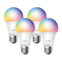 TP-Link Tapo L530E(4-PACK) iluminación inteligente Foco inteligente 8.7 W Metálico, Blanco Wi-Fi