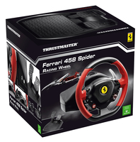 Thrustmaster Ferrari 458 Spider Noir, Rouge Volant + pédales Xbox One