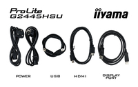 iiyama G-MASTER G2445HSU-B2 écran plat de PC 61 cm (24&quot;) 1920 x 1080 pixels Full HD LCD Noir